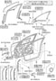 Diagram FRONT DOOR PANEL & GLASS for your 2009 TOYOTA AVALON LIMITED