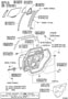 Diagram REAR DOOR PANEL & GLASS for your 1995 TOYOTA AVALON