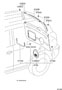 Diagram BACK DOOR PANEL & GLASS for your 2011 TOYOTA AVALON XLS Sedan