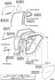 Diagram REAR DOOR PANEL & GLASS for your 2007 TOYOTA YARIS