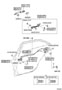 Diagram REAR DOOR LOCK & HANDLE for your 2012 TOYOTA AVALON Limited Sedan