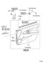 Diagram FRONT DOOR PANEL & GLASS for your TOYOTA