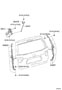 Diagram BACK DOOR LOCK & HINGE for your 2023 TOYOTA TUNDRA