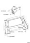 Diagram BACK DOOR LOCK & HINGE for your 2001 TOYOTA CAMRY