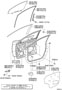 FRONT DOOR PANEL & GLASS Diagram