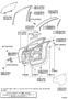 Diagram FRONT DOOR PANEL & GLASS for your TOYOTA AVALON