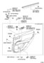 Diagram REAR DOOR PANEL & GLASS for your 2007 TOYOTA AVALON