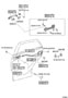 Diagram REAR DOOR LOCK & HANDLE for your 2012 TOYOTA CAMRY