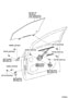 Diagram FRONT DOOR WINDOW REGULATOR & HINGE for your 2012 TOYOTA CAMRY