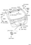 Diagram BACK DOOR LOCK & HANDLE for your 2003 TOYOTA SIENNA
