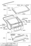 Diagram BACK DOOR PANEL & GLASS for your 2002 TOYOTA PRIUS