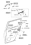 Diagram REAR DOOR LOCK & HANDLE for your 2008 TOYOTA CAMRY XLE Hybrid 2400CC 16-VALVE DOHC EFI, AUTOMATIC