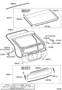 Diagram BACK DOOR PANEL & GLASS for your 2002 TOYOTA PRIUS