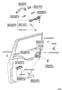 Diagram REAR DOOR LOCK & HANDLE for your 2008 TOYOTA CAMRY XLE Hybrid 2400CC 16-VALVE DOHC EFI, AUTOMATIC