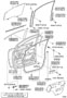 Diagram FRONT DOOR PANEL & GLASS for your 2015 TOYOTA AVALON XLE Touring Sedan