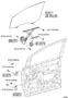 Diagram FRONT DOOR WINDOW REGULATOR & HINGE for your 2012 TOYOTA CAMRY