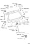 Diagram BACK DOOR LOCK & HINGE for your 2012 TOYOTA CAMRY