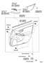 Diagram FRONT DOOR PANEL & GLASS for your TOYOTA