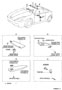 Diagram ARMREST & VISOR for your 2012 TOYOTA AVALON Limited Sedan