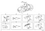 Diagram ARMREST & VISOR for your 2023 TOYOTA HIGHLANDER