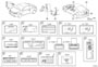 Diagram CAUTION PLATE (EXTERIOR & INTERIOR) for your 2009 TOYOTA COROLLA LE