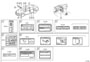 Diagram CAUTION PLATE (EXTERIOR & INTERIOR) for your 2024 TOYOTA HIGHLANDER