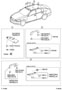 Diagram ARMREST & VISOR for your 2024 TOYOTA COROLLA XSE Hatchback