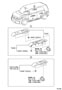 Diagram ARMREST & VISOR for your 2016 TOYOTA PRIUS