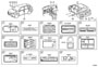 Diagram CAUTION PLATE (EXTERIOR & INTERIOR) for your TOYOTA HIGHLANDER