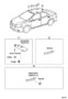Diagram ARMREST & VISOR for your 2024 TOYOTA COROLLA XSE Hatchback