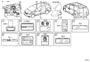 Diagram CAUTION PLATE for your 2019 TOYOTA HIGHLANDER
