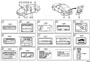 Diagram CAUTION PLATE (EXTERIOR & INTERIOR) for your 2024 TOYOTA HIGHLANDER