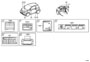 Diagram CAUTION PLATE (EXTERIOR & INTERIOR) for your 2012 TOYOTA FJ CRUISER Base 4.0L M/T 4WD