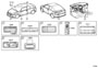 Diagram CAUTION PLATE (EXTERIOR & INTERIOR) for your 2012 TOYOTA FJ CRUISER Base 4.0L M/T 4WD