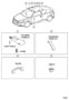 Diagram ARMREST & VISOR for your 2024 TOYOTA COROLLA XSE Hatchback