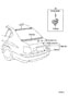 Diagram REAR MOULDING for your 2008 TOYOTA YARIS HATCHBACK 3-DOOR, STANDARD