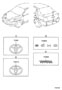 Diagram EMBLEM & NAME PLATE (EXTERIOR & INTERIOR) for your 2008 TOYOTA FJ CRUISER 4000CC 24-VALVE DOHC EFI, AUTOMATIC