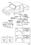 Diagram MOULDING for your 1990 TOYOTA PREVIA