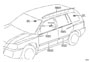 Diagram SIDE MOULDING for your 1997 TOYOTA PREVIA