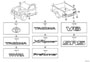 Diagram EMBLEM & NAME PLATE for your TOYOTA TACOMA