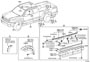 Diagram MOULDING for your TOYOTA CRESSIDA