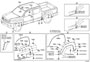 Diagram MOULDING for your 2011 TOYOTA TUNDRA Base Extended Cab Pickup Fleetside 4.6L  4WD