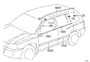 Diagram SIDE MOULDING for your 1997 TOYOTA PREVIA