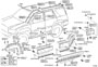 Diagram MOULDING for your 2005 TOYOTA 4RUNNER