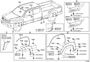 Diagram MOULDING for your 2011 TOYOTA TUNDRA Base Extended Cab Pickup Fleetside 4.6L  4WD