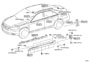 Diagram SIDE MOULDING for your 1995 TOYOTA AVALON