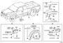 Diagram MOULDING for your 2011 TOYOTA TUNDRA Base Extended Cab Pickup Fleetside 4.6L  4WD