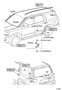 Diagram MOULDING for your 2011 TOYOTA TUNDRA Base Extended Cab Pickup Fleetside 4.6L  4WD