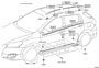 Diagram SIDE MOULDING for your TOYOTA CRESSIDA