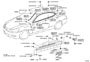 Diagram SIDE MOULDING for your 1990 TOYOTA COROLLA GTS 1600CC 20-VALVE DOHC EFI, MANUAL , 5-SPEED